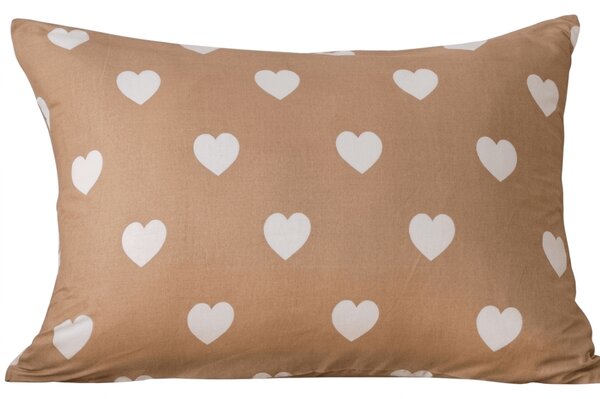 Fata de perna din microfibra CARAMHEART 50x70 cm, maro
