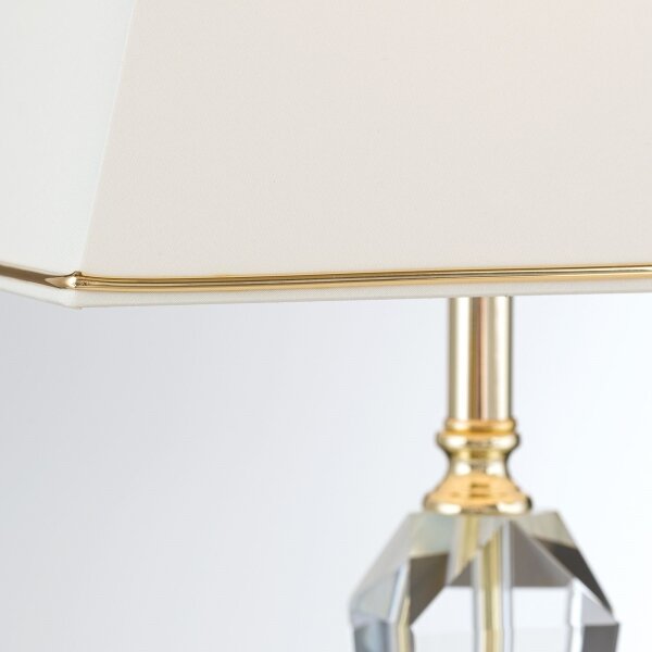 Orion LA 4-1201 - Lampă de cristal de masă VERONIQUE 1xE27/60W/230V crem/auriu