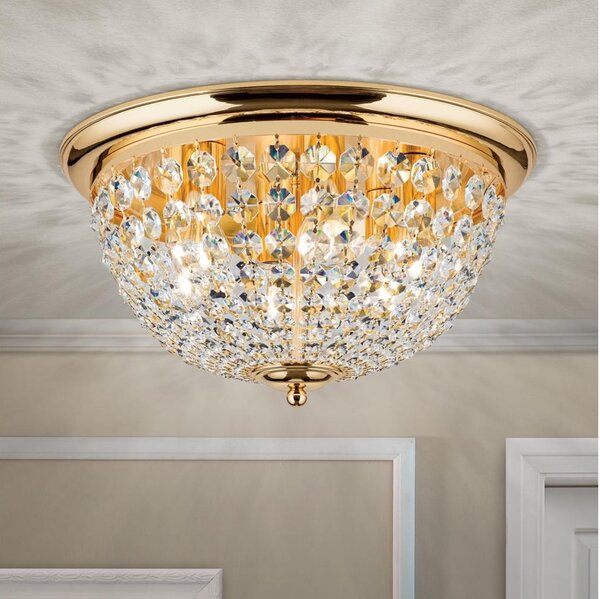 Plafonieră de cristal Orion DLU 1840/47 PLAFOND 6xE27/40W/230V d. 47 cm auriu