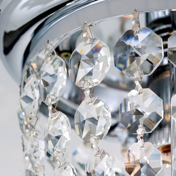 Plafonieră de cristal Orion DLU 1840/26 PLAFOND 1xE27/40W/230V d. 26 cm crom