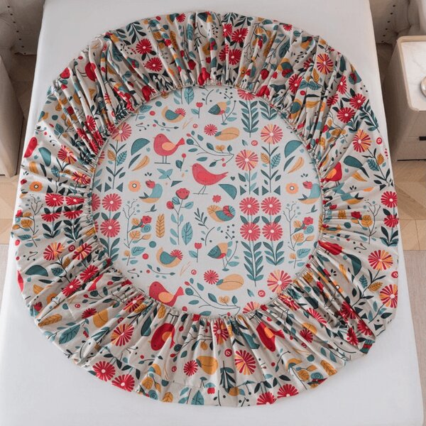 Cearsaf din microfibra RETRO BIRD colorat 90x200 cm