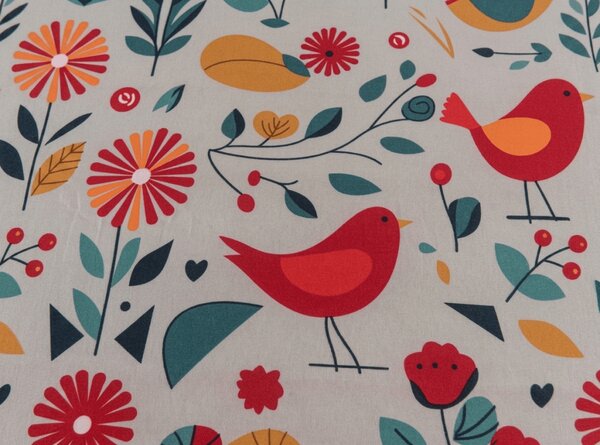 Cearsaf din microfibra RETRO BIRD colorat 90x200 cm