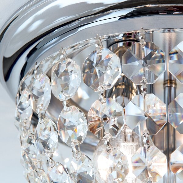 Plafonieră de cristal Orion DLU 1840/35 PLAFOND 3xE27/40W/230V d. 35 cm crom