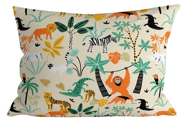 Fata de perna din microfibra JUNGLE FRIENDS 70x90 cm, colorat