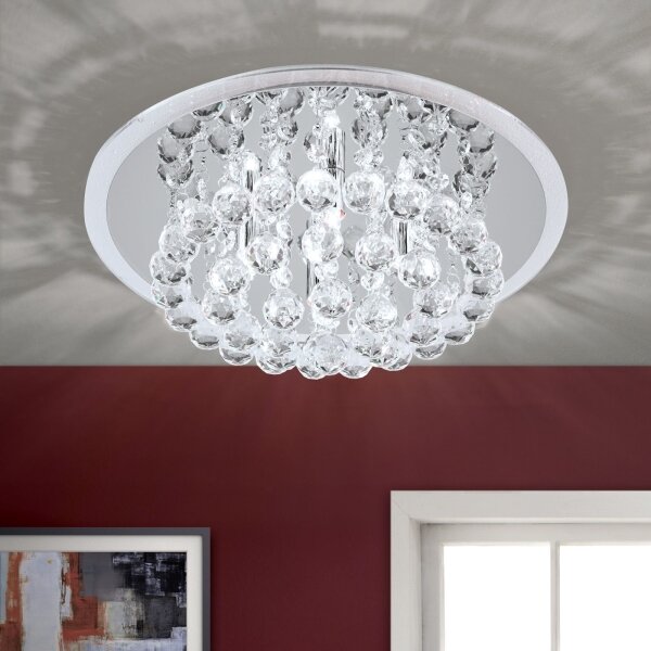 Plafonieră de cristal Orion DLU 2378/4/38 GLORIA 4xG9/40W/230V d. 38 cm crom