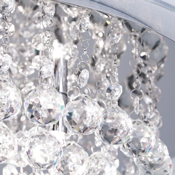 Plafonieră de cristal Orion DLU 2378/6/50 GLORIA 6xG9/40W/230V d. 50 cm crom