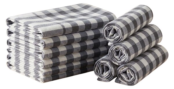Prosop de bucatarie CORIVA 50x70 cm gri, set 10 bucati