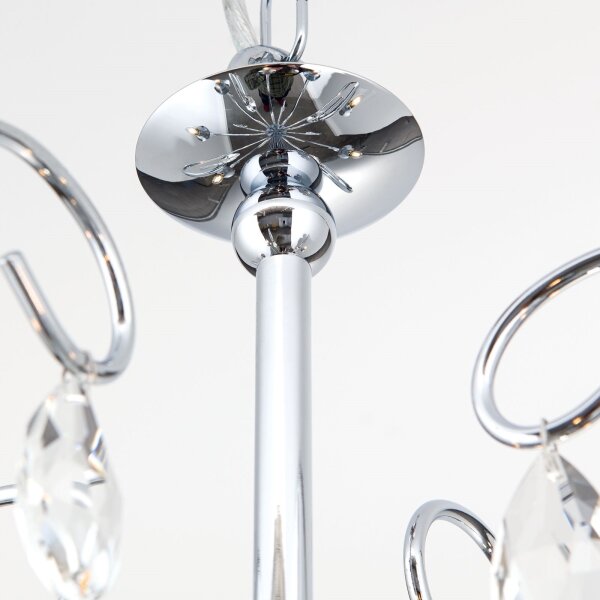 Lustră de cristal pe lanț Orion LU 1658/5 ALESSIA 5xE14/40W/230V crom lucios