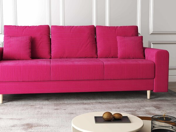 Canapea extensibilă dumonde cu ladă de depozitare Kronos Zoom Rosu 210x100 cm