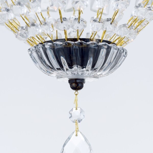 Lustră de cristal pe lanț Orion HL 6-1498/1 ARILA 1xE27/60W/230V maro/patină