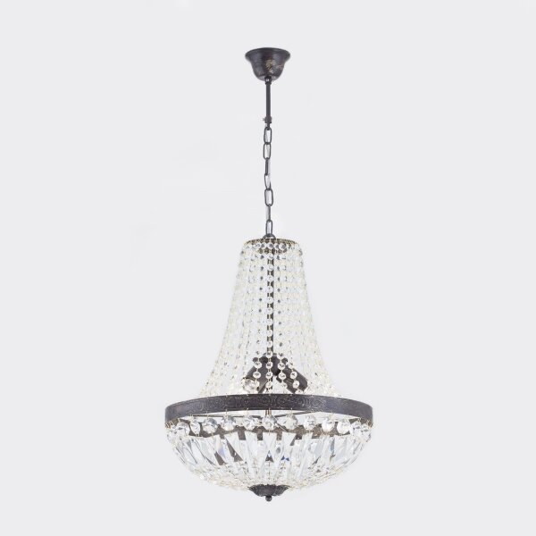 Lustră de cristal pe lanț Orion HL 6-1497/3 ARILA 3xE27/60W/230V maro/patină