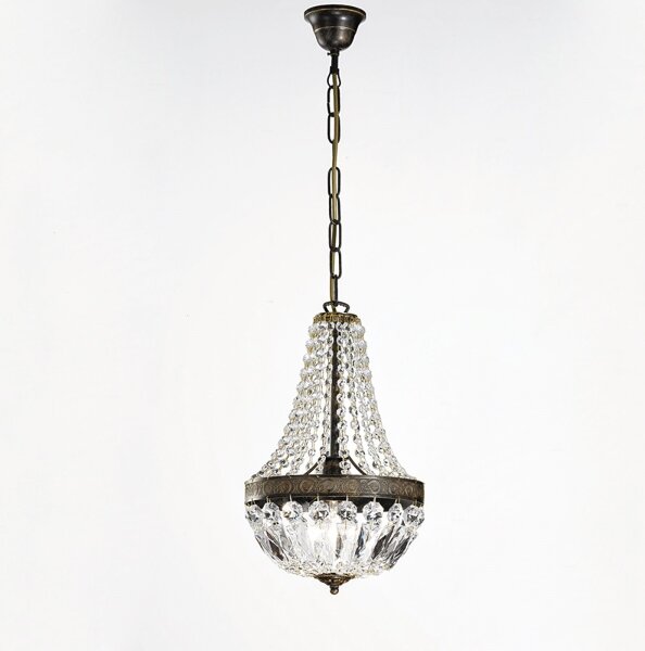 Lustră de cristal pe lanț Orion HL 6-1551/1 ARILA 1xE27/60W/230V maro/patină