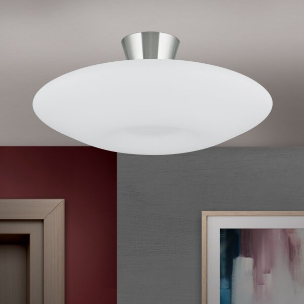 Plafonieră Orion DL 7-566/2 BLANC 2xE27/60W/230V d. 49 cm crom mat