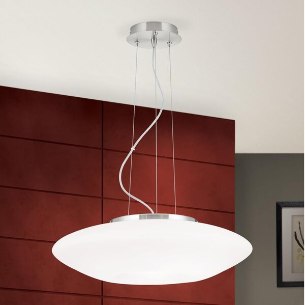 Lustră pe cablu Orion HL 6-1559/2 BLANC 2xE27/60W/230V d. 49 cm crom mat