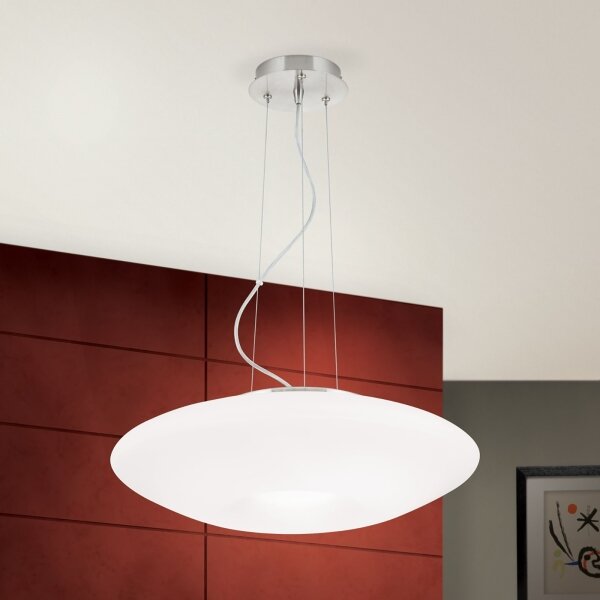 Lustră pe cablu Orion HL 6-1559/2 BLANC 2xE27/60W/230V d. 49 cm crom mat