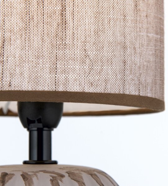 Lampă de masă Orion LA 4-1224/1 PINIA 1xE14/25W/230V ceramică bej/gri