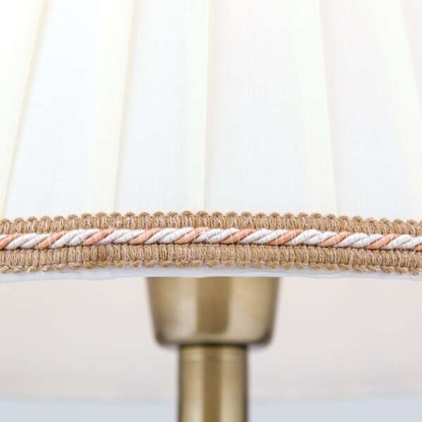 Lampă de masă Orion LA 4-1085/1 TONIA 1xE27/60W/230V d. 30 cm alb/bronz
