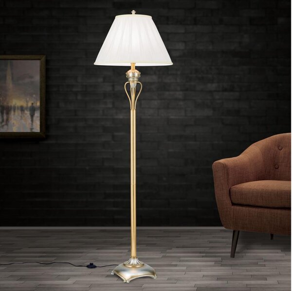 Lampadar Orion Stl 12-1097/1 TIZIA 1xE27/60W/230V alb/auriu/patină
