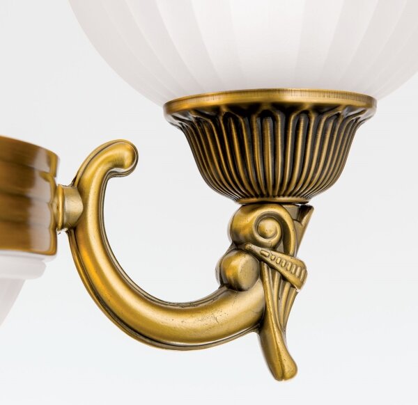 Lustră pe lanț Orion LU 1689/3+3 ROCCA 6xE27/60W/230V d. 64 cm bronz/alb