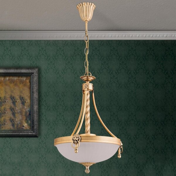 Lustră pe lanț Orion HL 6-1611/3 ROCCA 3xE27/60W/230V d. 32 cm bronz/alb