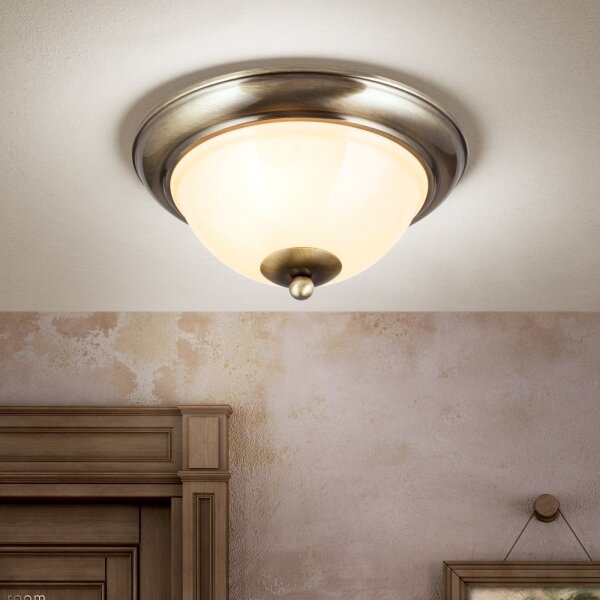 Plafonieră Orion DL 7-675/27 AUSTRIAN OLD LAMP 2xE27/60W/230V bronz/bej