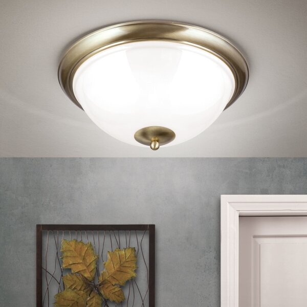 Plafonieră Orion DL 7-677/50 AUSTRIAN OLD LAMP 3xE27/60W/230V bronz/alb