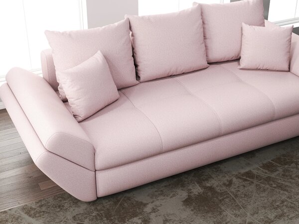 Canapea extensibilă dumonde cu ladă de depozitare Loana Enjoy Flamingo 250x100 cm
