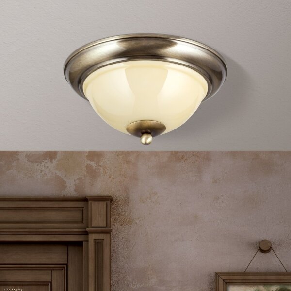 Plafonieră Orion DL 7-675/27 AUSTRIAN OLD LAMP 2xE27/60W/230V bronz/bej