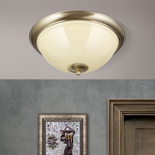 Plafonieră Orion DL 7-675/27 AUSTRIAN OLD LAMP 2xE27/60W/230V bronz/bej