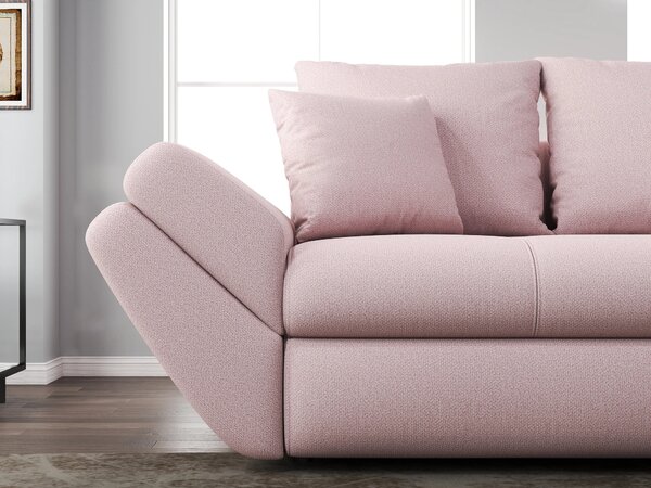 Canapea extensibilă dumonde cu ladă de depozitare Loana Enjoy Flamingo 250x100 cm