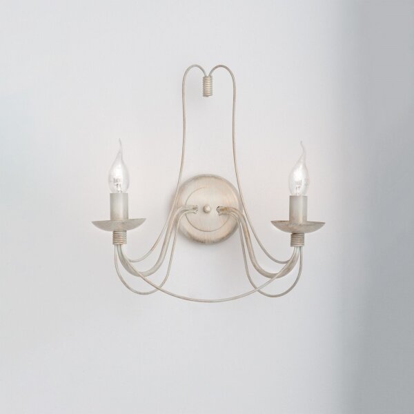Lampă de perete Orion WA 2-809/2 VELA 2xE14/40W/230V alb/auriu/patină