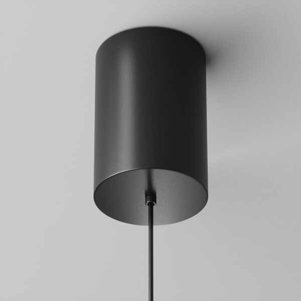 Lustră LED pe cablu Maytoni P076PL-L12W3K-B PLATO LED/12W/230V 3000K negru