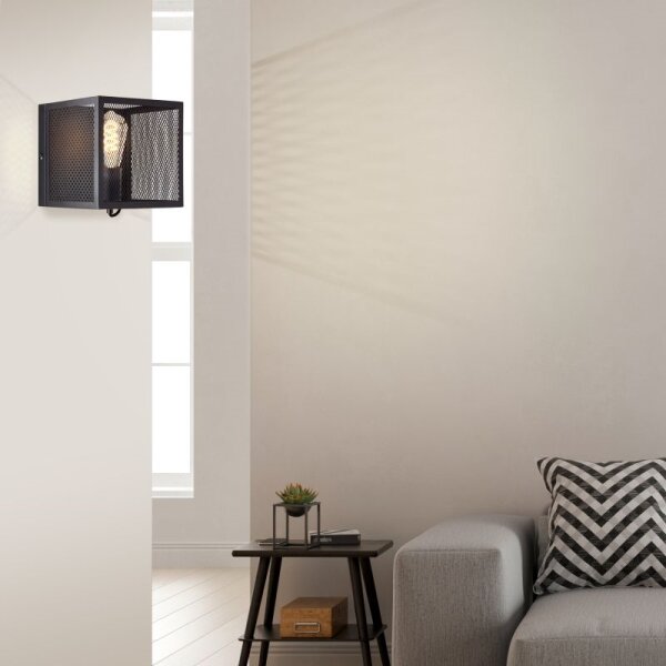 Aplică Brilliant MAZE 1xE27/40W/230V negru