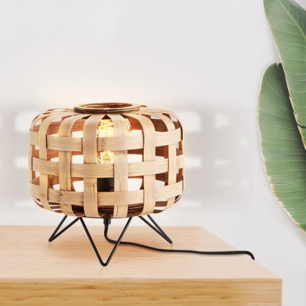 Lampă de masă Brilliant WOODLINE 1xE27/40W/230V bambus