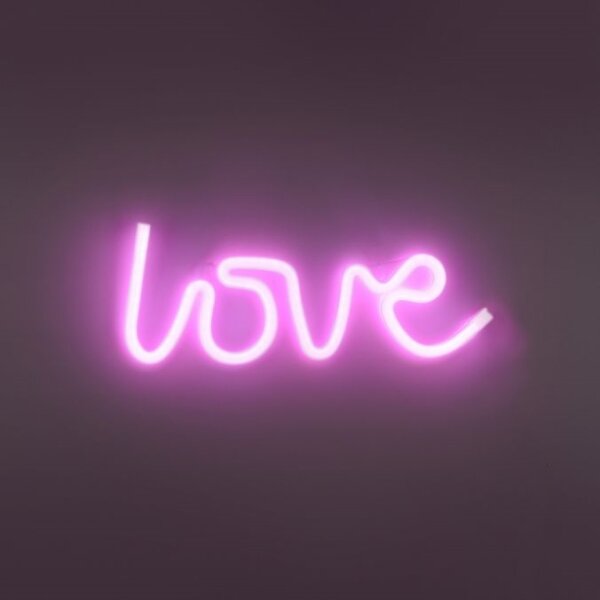 Decorațiune LED neon de perete JUST LIGHT. 85021-87 NEON LED/6,5W/5V Love