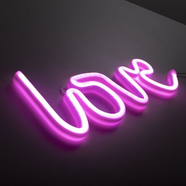Decorațiune LED neon de perete JUST LIGHT. 85021-87 NEON LED/6,5W/5V Love