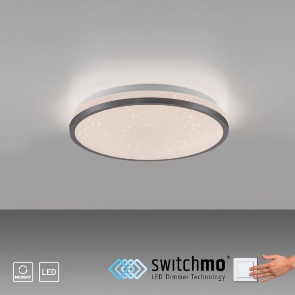 Plafonieră LED dimabilă JUST LIGHT. 14293-18 KYLE LED/10W/230V negru