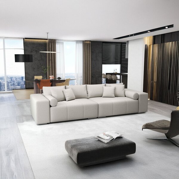 Canapea extensibilă dumonde cu ladă de depozitare Marbela Enjoy Beige XXL 295x120 cm