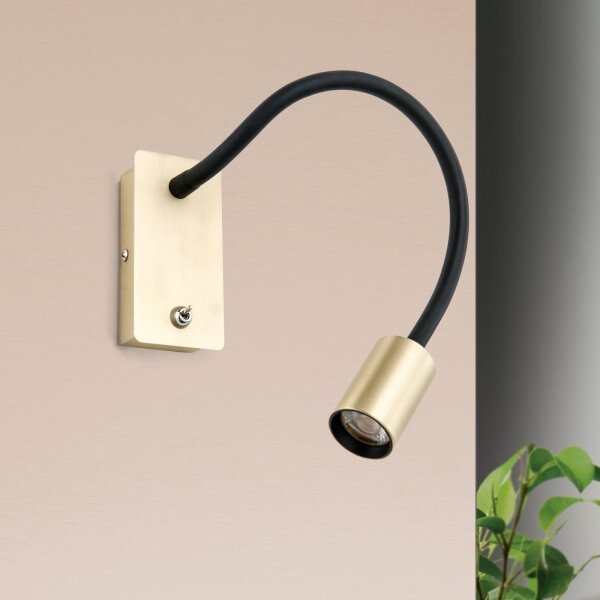 Veioză LED flexibilă de perete Orion WA 2-1342 KURT LED/5W/230V auriu