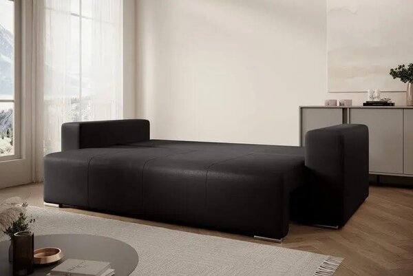 Canapea extensibilă dumonde cu ladă de depozitare Marbela Antracit 245x100 cm