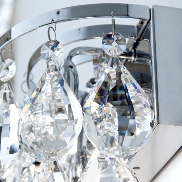 Aplică de cristal Orion WA 2-1369/2 CELESTE 2xG9/40W/230V crom