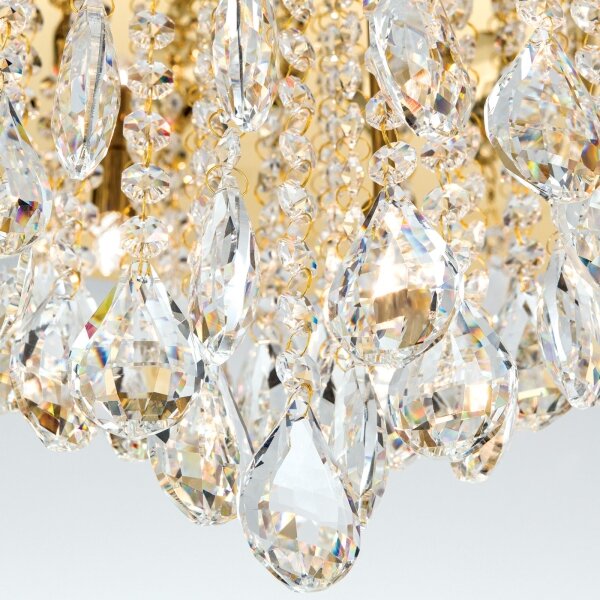 Plafonieră de cristal Orion DLU 2516/75 CELESTE 12xG9/40W/230V d. 75 cm auriu