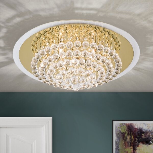 Plafonieră de cristal Orion DLU 2378/9/62 GLORIA 9xG9/40W/230V d. 62 cm auriu