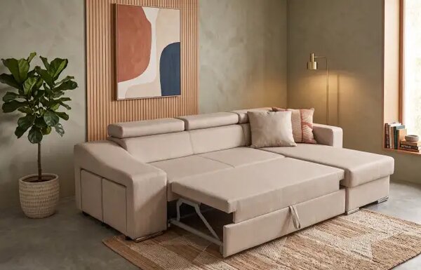 Coltar extensibil cu 2 tabureti inclusi, Stella