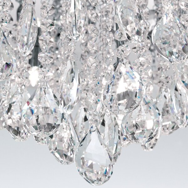 Plafonieră de cristal Orion DLU 2516/75 CELESTE 12xG9/40W/230V d. 75 cm crom