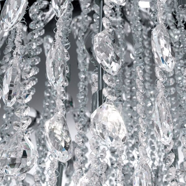 Plafonieră de cristal Orion DLU 2516/75 CELESTE 12xG9/40W/230V d. 75 cm crom