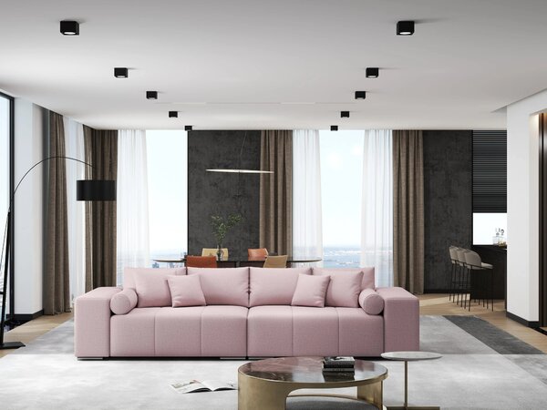 Canapea extensibilă dumonde cu ladă de depozitare Marbela Enjoy Flamingo XXL 295x100 cm