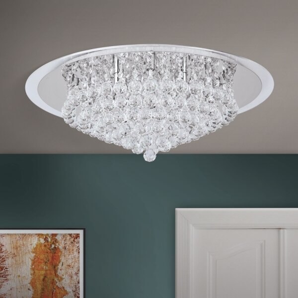 Plafonieră de cristal Orion DLU 2378/9/62 GLORIA 9xG9/40W/230V d. 62 cm crom
