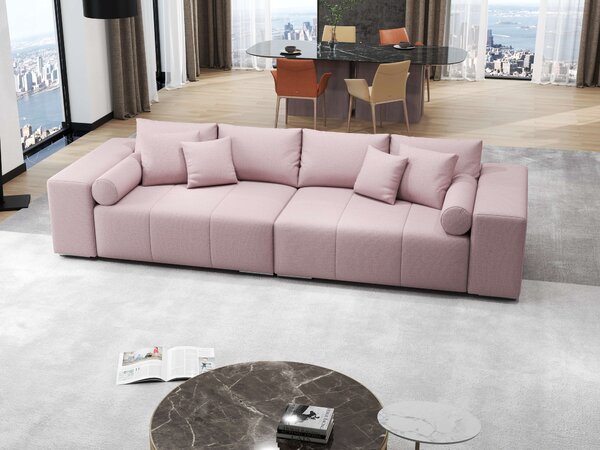 Canapea extensibilă dumonde cu ladă de depozitare Marbela Enjoy Flamingo XXL 295x100 cm