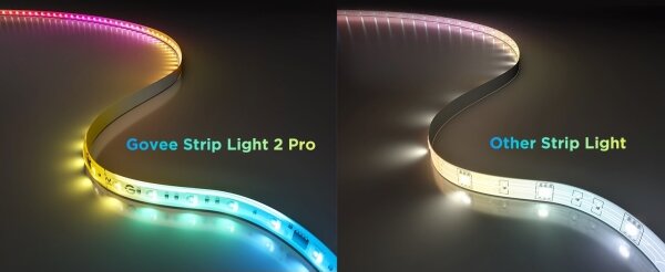 Bandă LED RGBWWIC dimabilă Govee Strip Light 2 Pro 5m Wi-Fi Matter